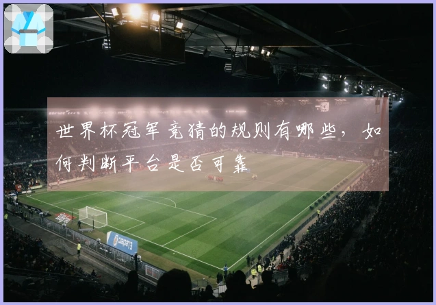 世界杯冠军竞猜的规则有哪些，如何判断平台是否可靠